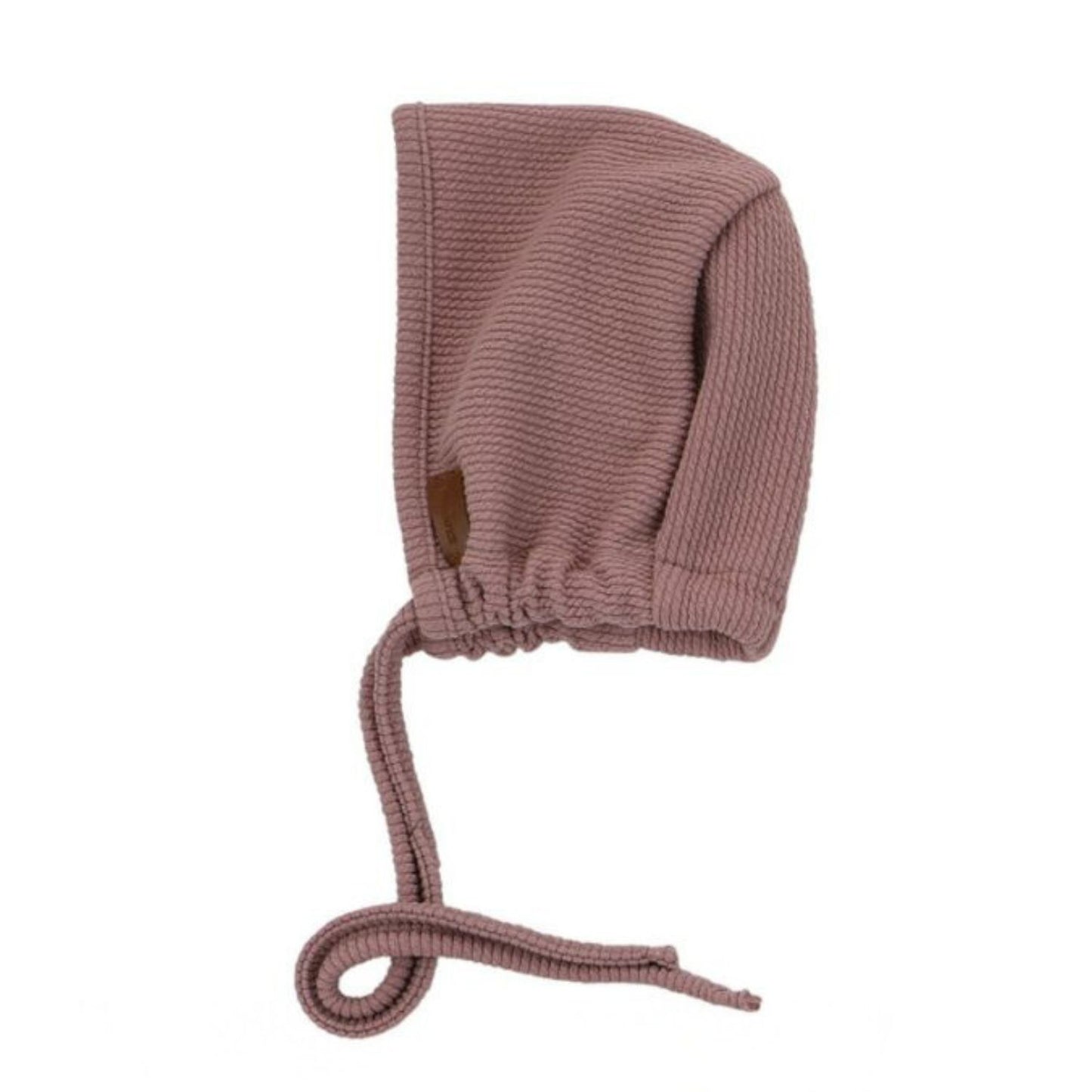 Bib Knit Hat-Mauve