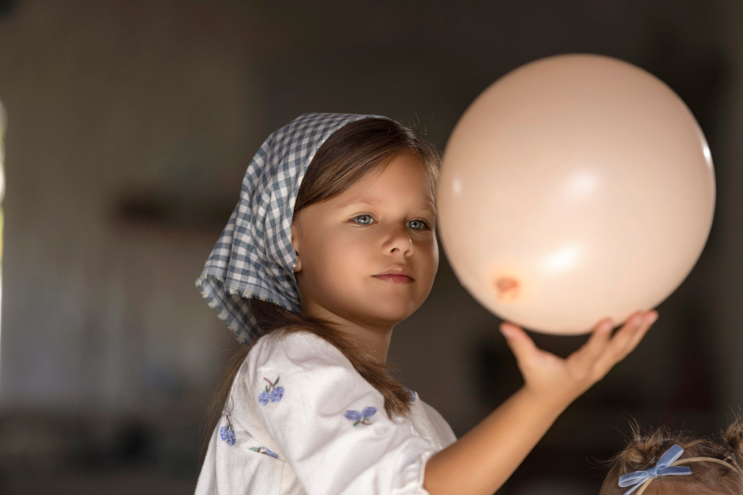 Embroidered White Dress