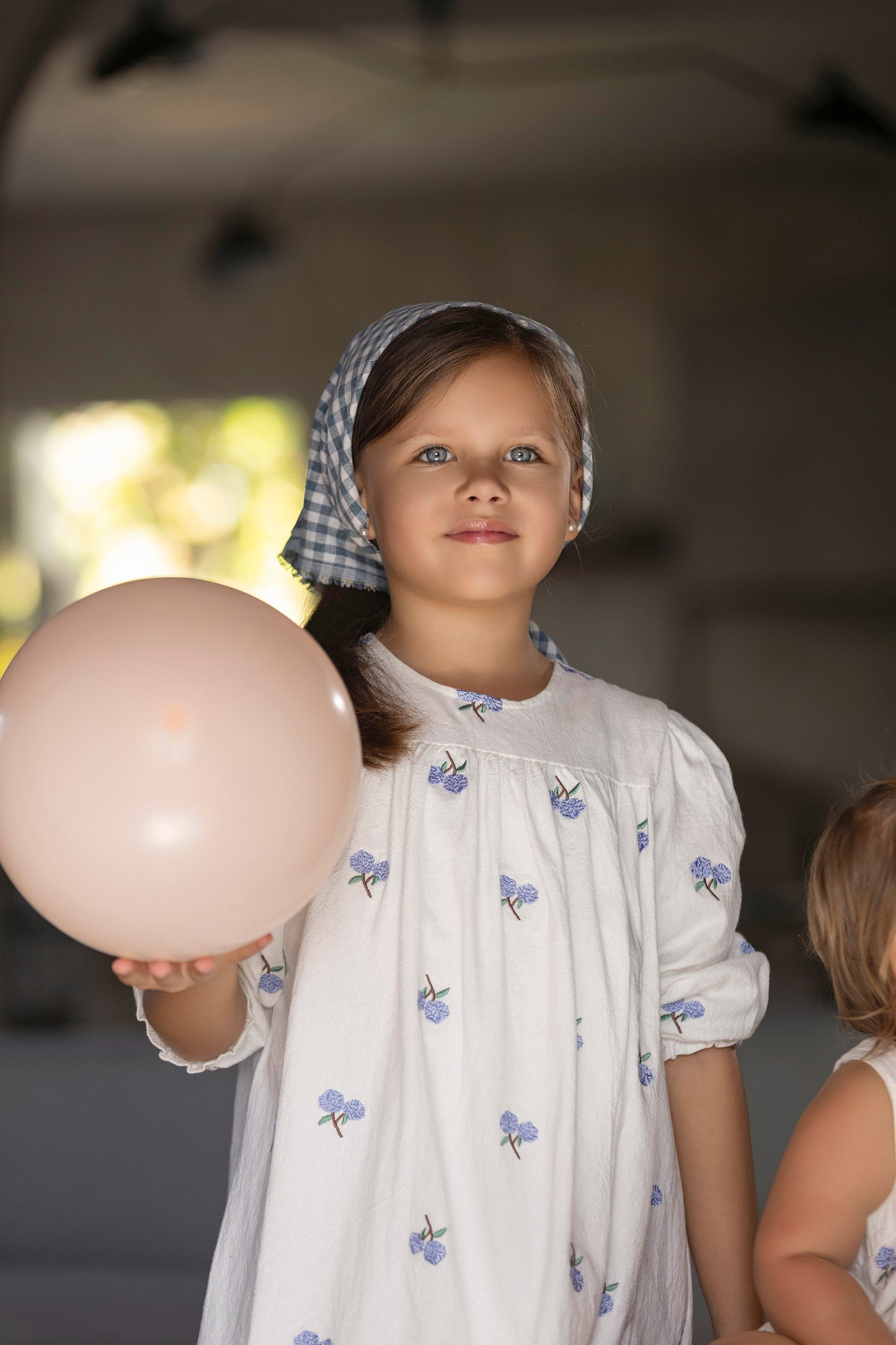 Embroidered White Dress