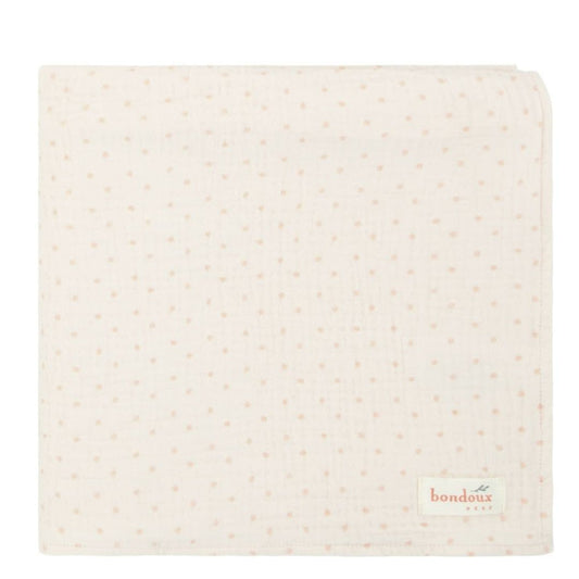 White/ pink Printed Girls Blanket Filled