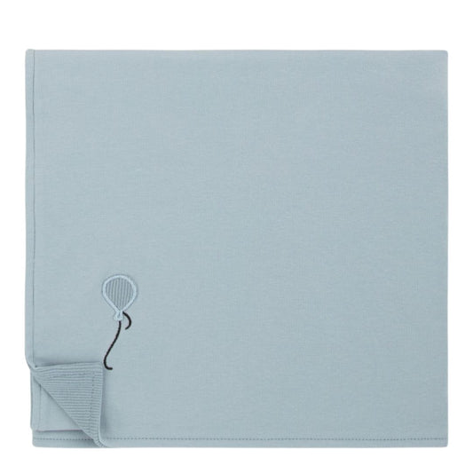 Balloon Teddy Blue  Blanket