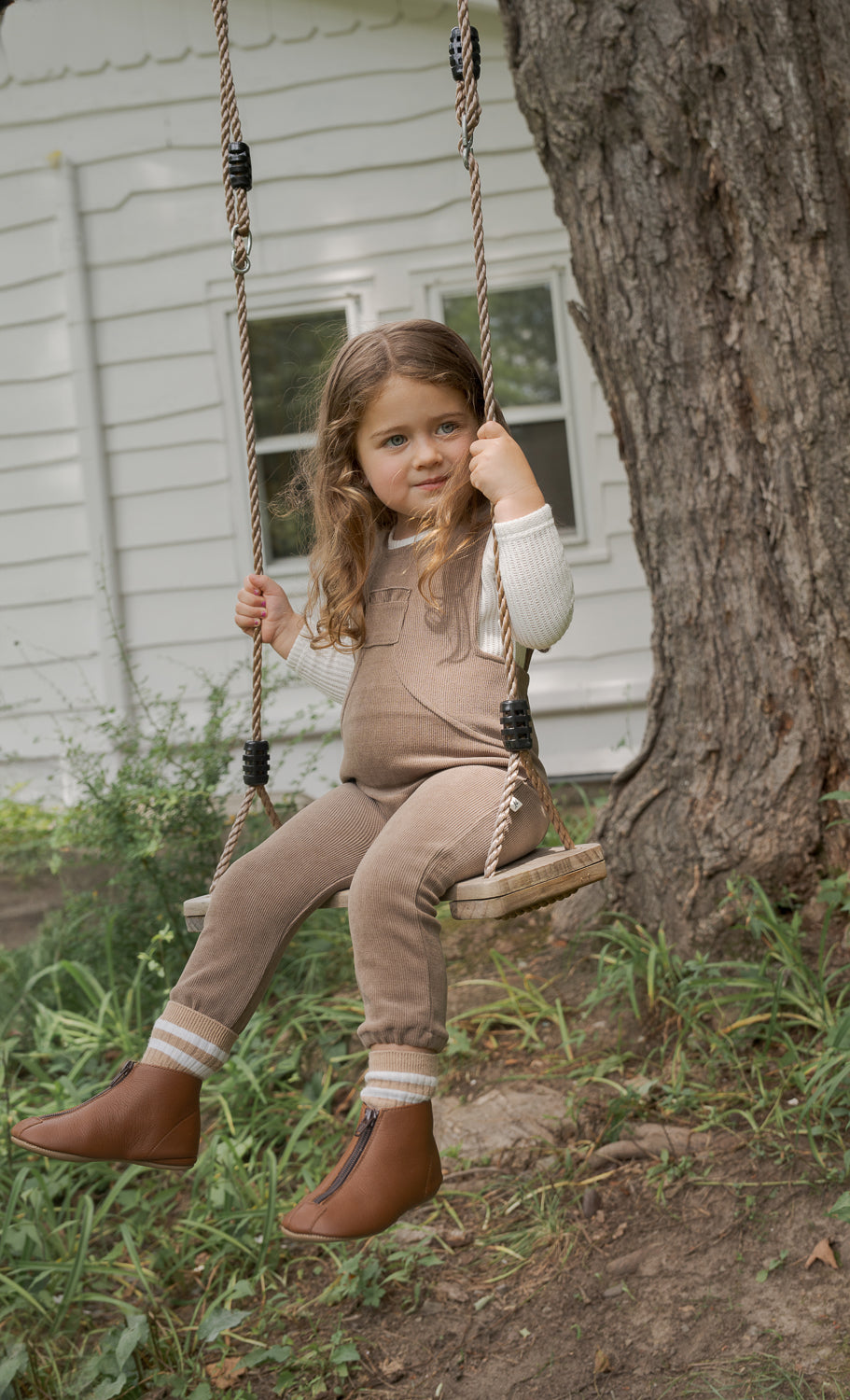 Curduroy Knit Overalls-Girls