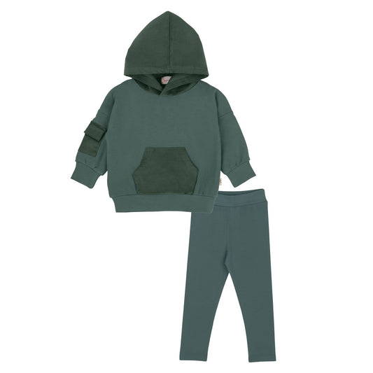 Corduroy Cotton 2 Piece-Green