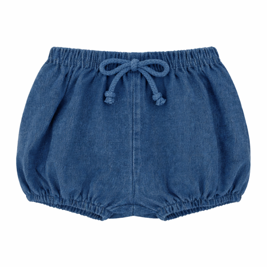 Basic Denim Blue Bubble Shorts