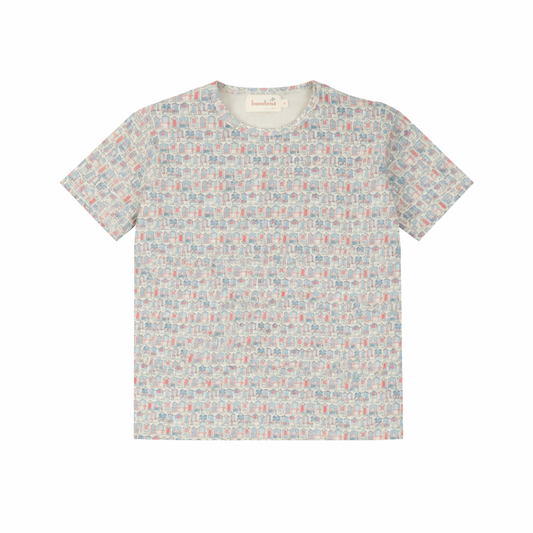 House Print Short Sleeve Top