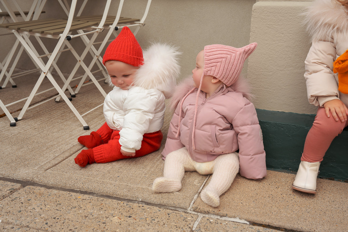 Textured 'B' Snowsuit-Pink