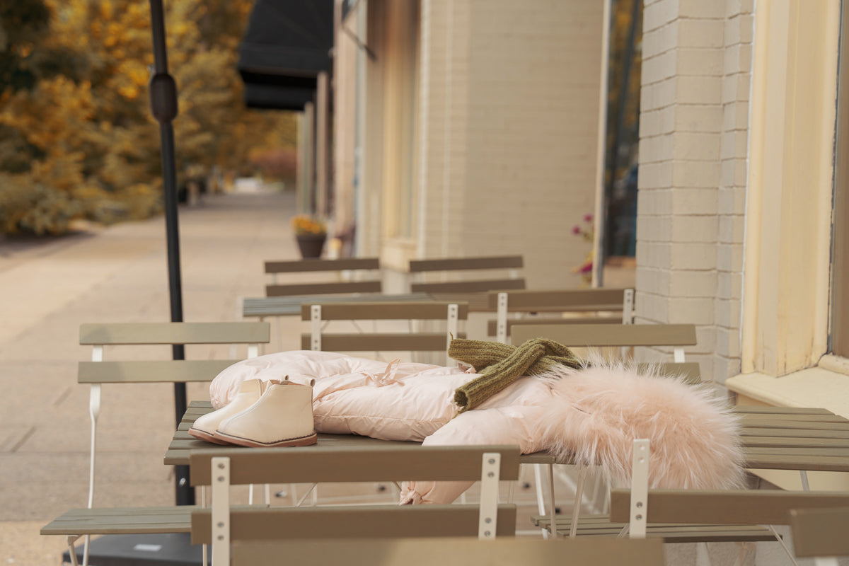 Bow Wrap Snowsuit-Champagne