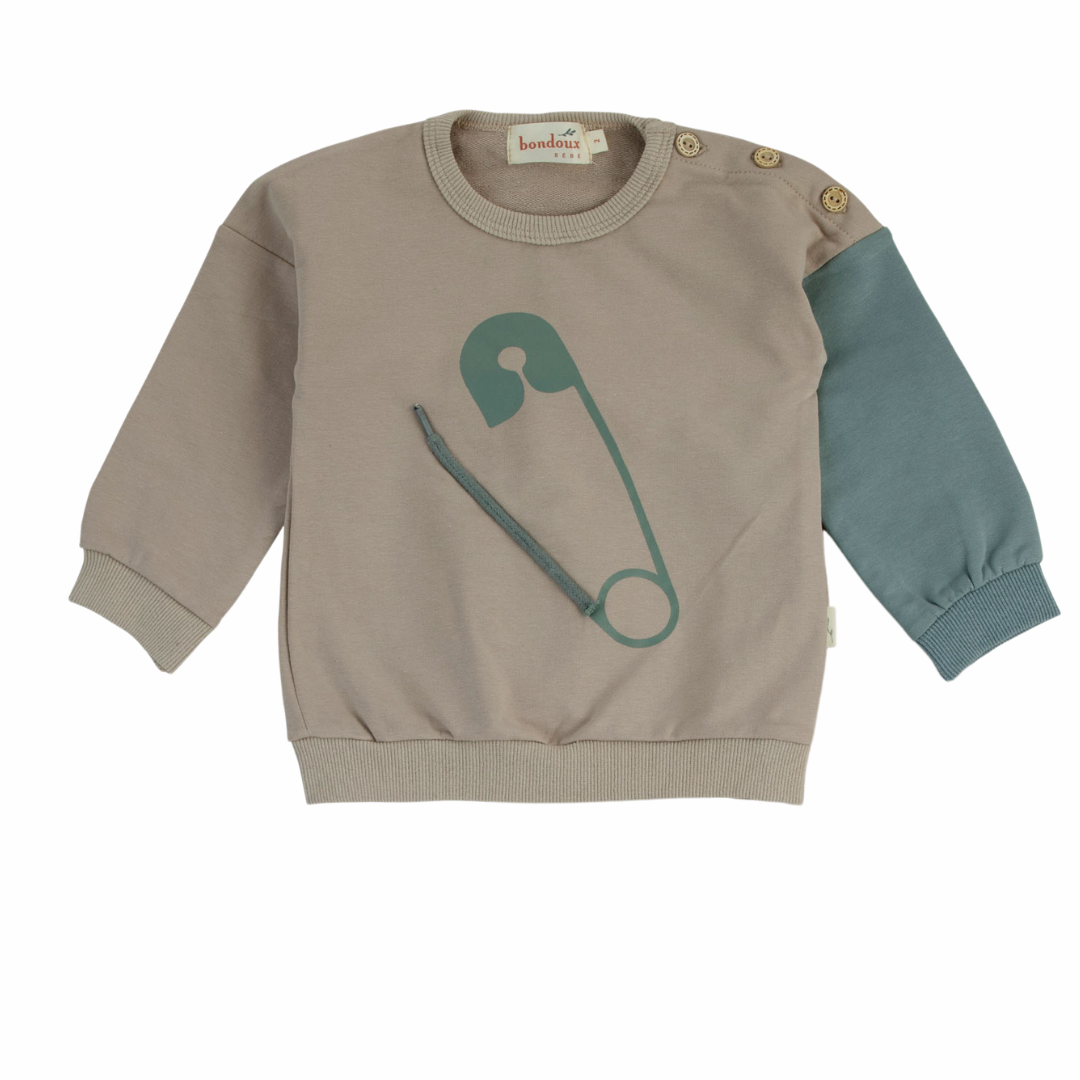 Safety Pin Collection Top Sand Aqua