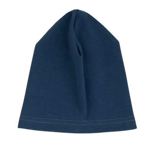 Weaved Navy Blue Print Hat