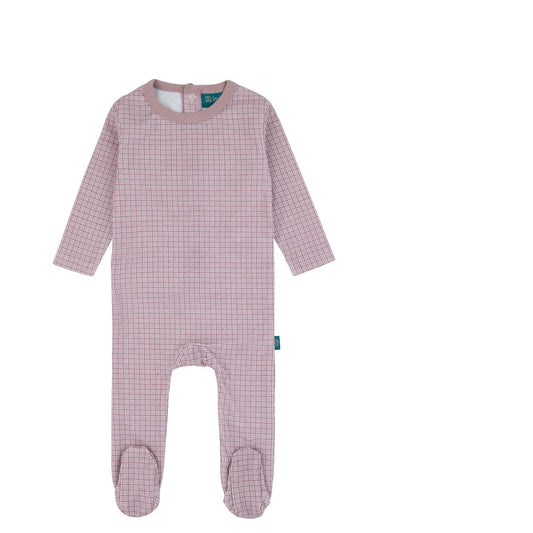 Weaved Lilac Print Footie