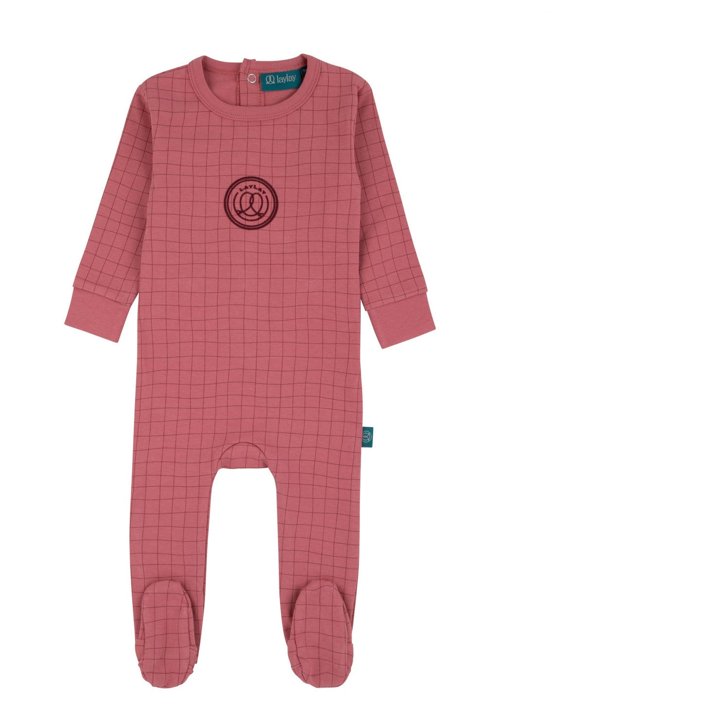 Checked Logo Pink Footie