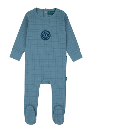 Checked Logo Blue Footie