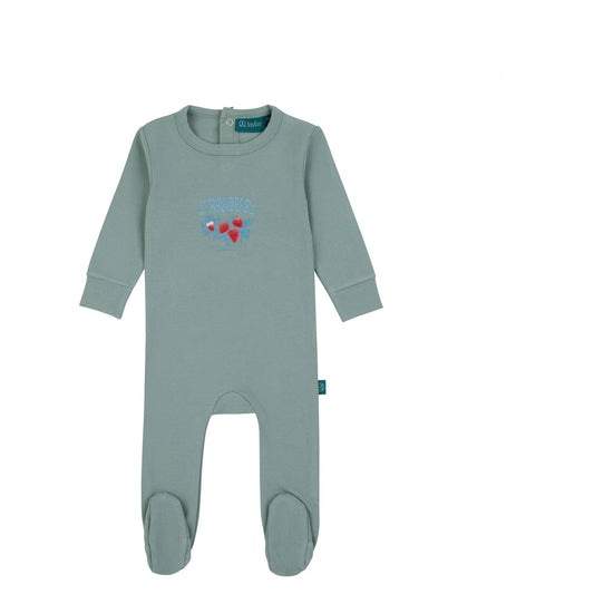 Strawberry Mint Green Footie