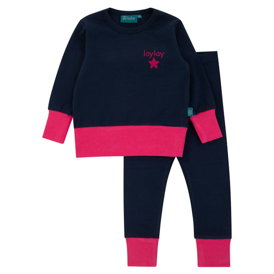 Midnight Pop Navy/Pink 2 Pcs Set
