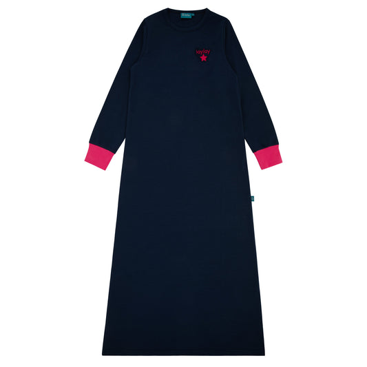 Midnight Pop Navy/Pink Maxi