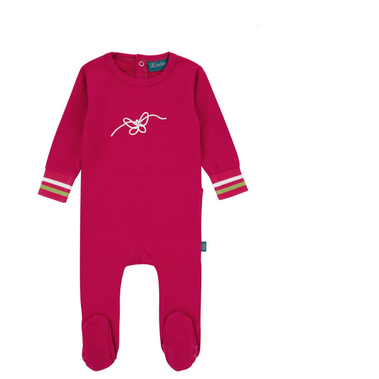 Butterfly Raspberry Footie