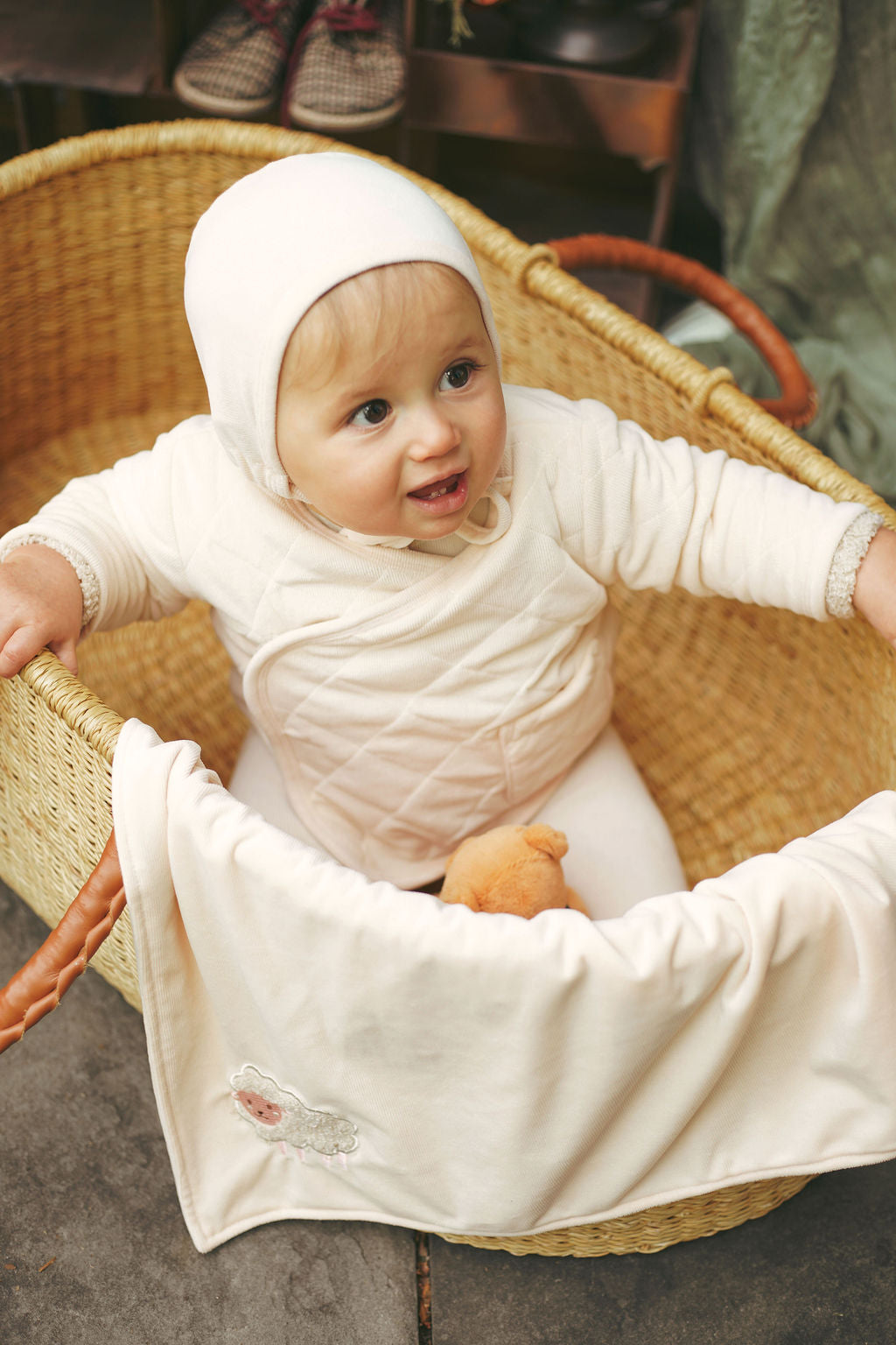 Sheep Velour Hat-Off White