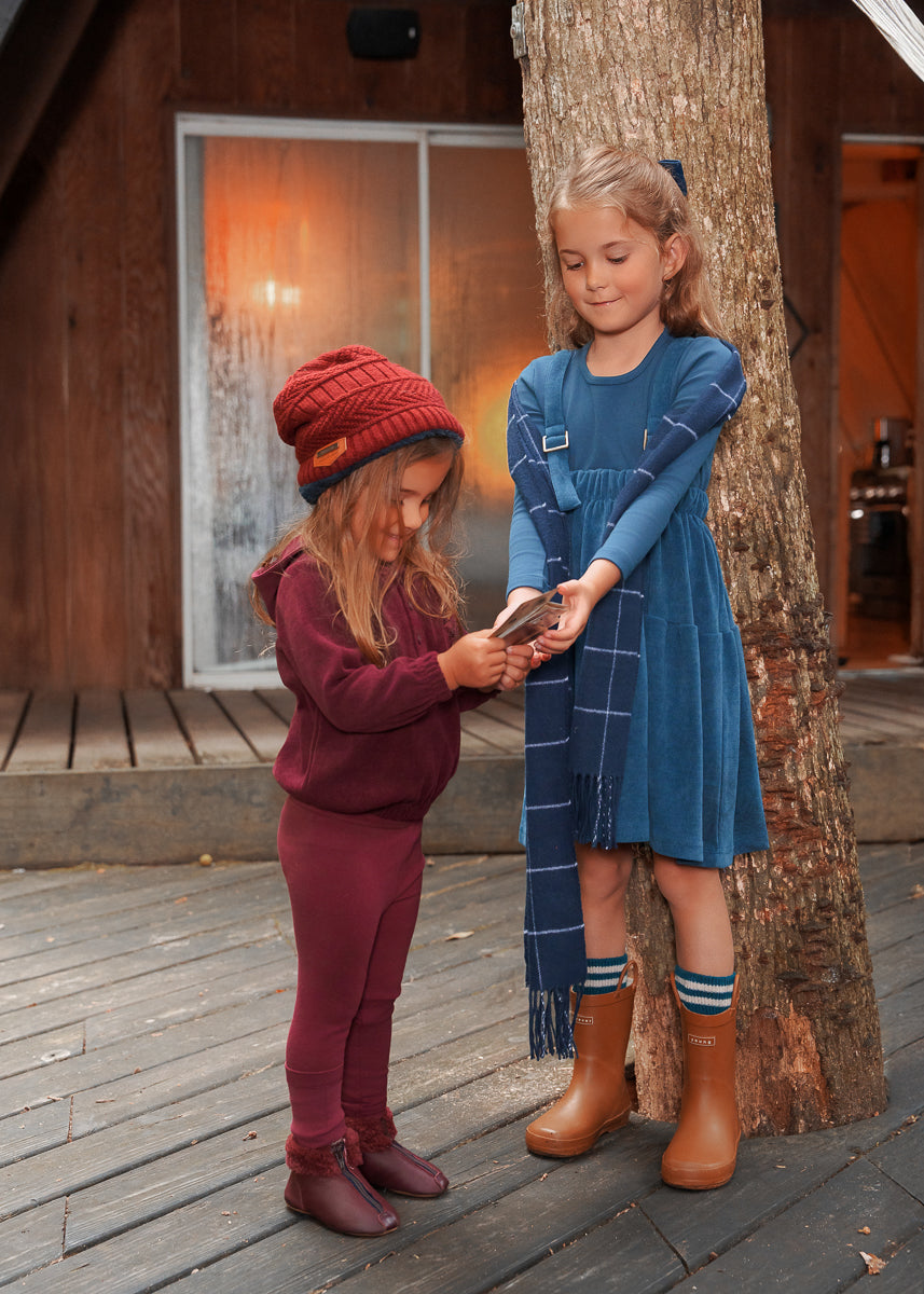 Ribbed Corduroy Jumper-Teal