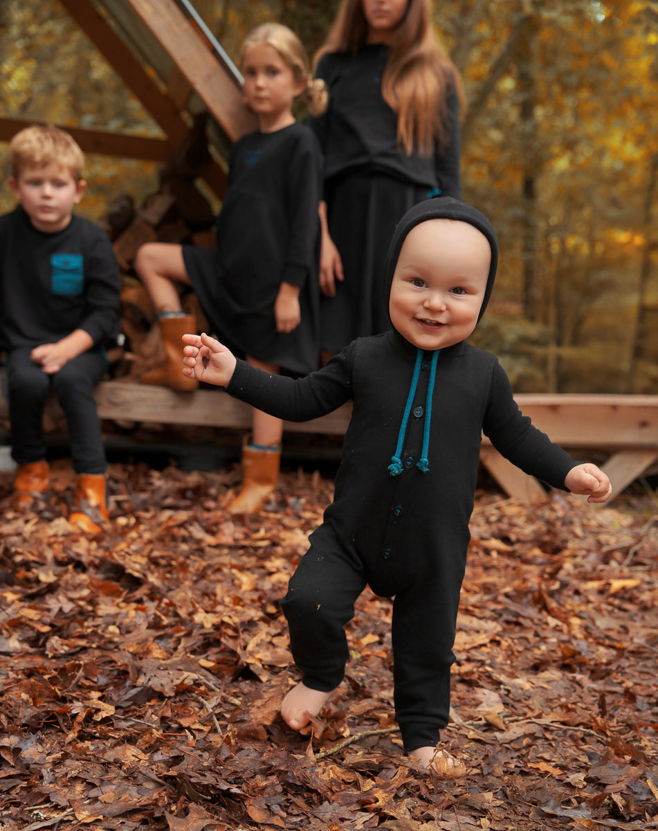 Teal Detail Romper-Boys