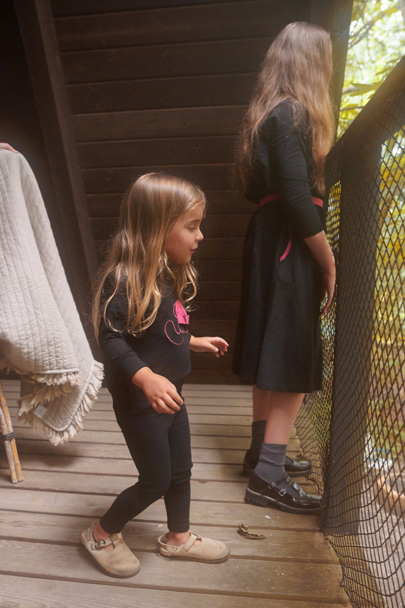 Corduroy  2 Piece-Girls-Black