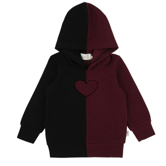 Black-N-Colored Top-Burgundy