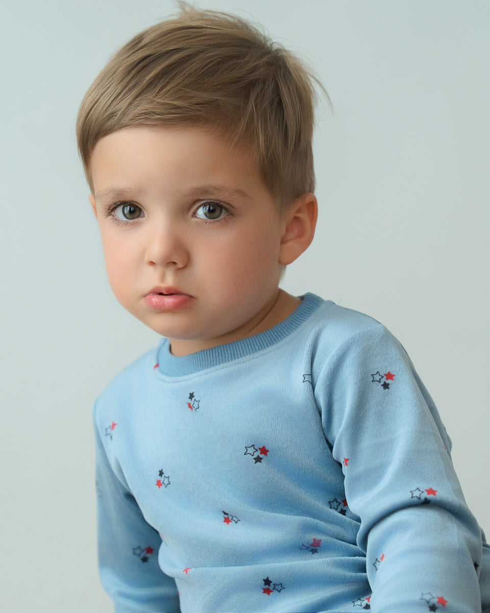 Star Print 2 Piece-Blue