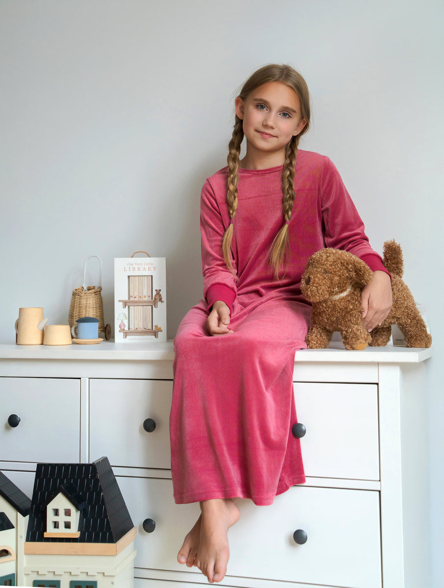 Striped Cozy 1 Piece-Pink