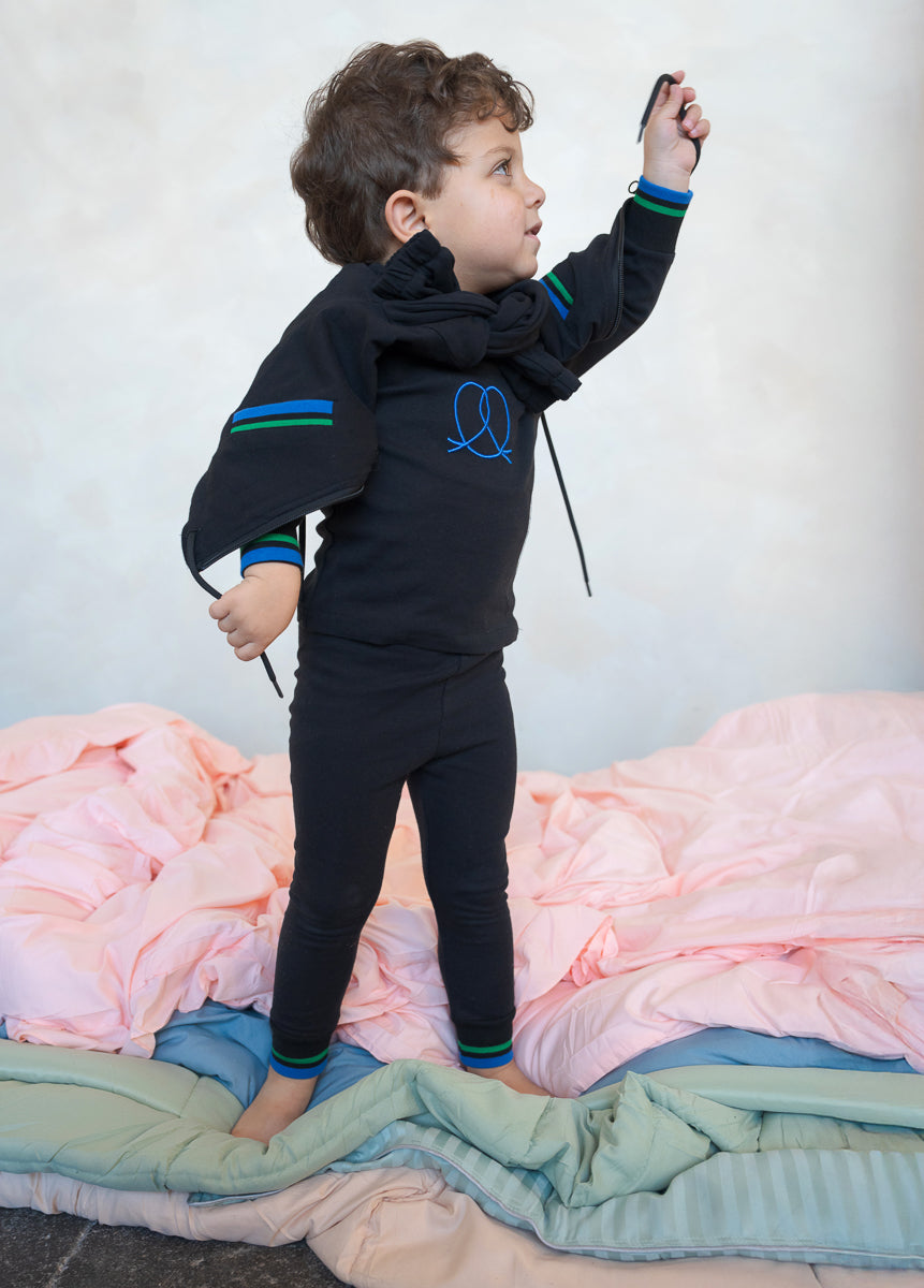 Striped Cuff Collection Sweatshirt-Boys