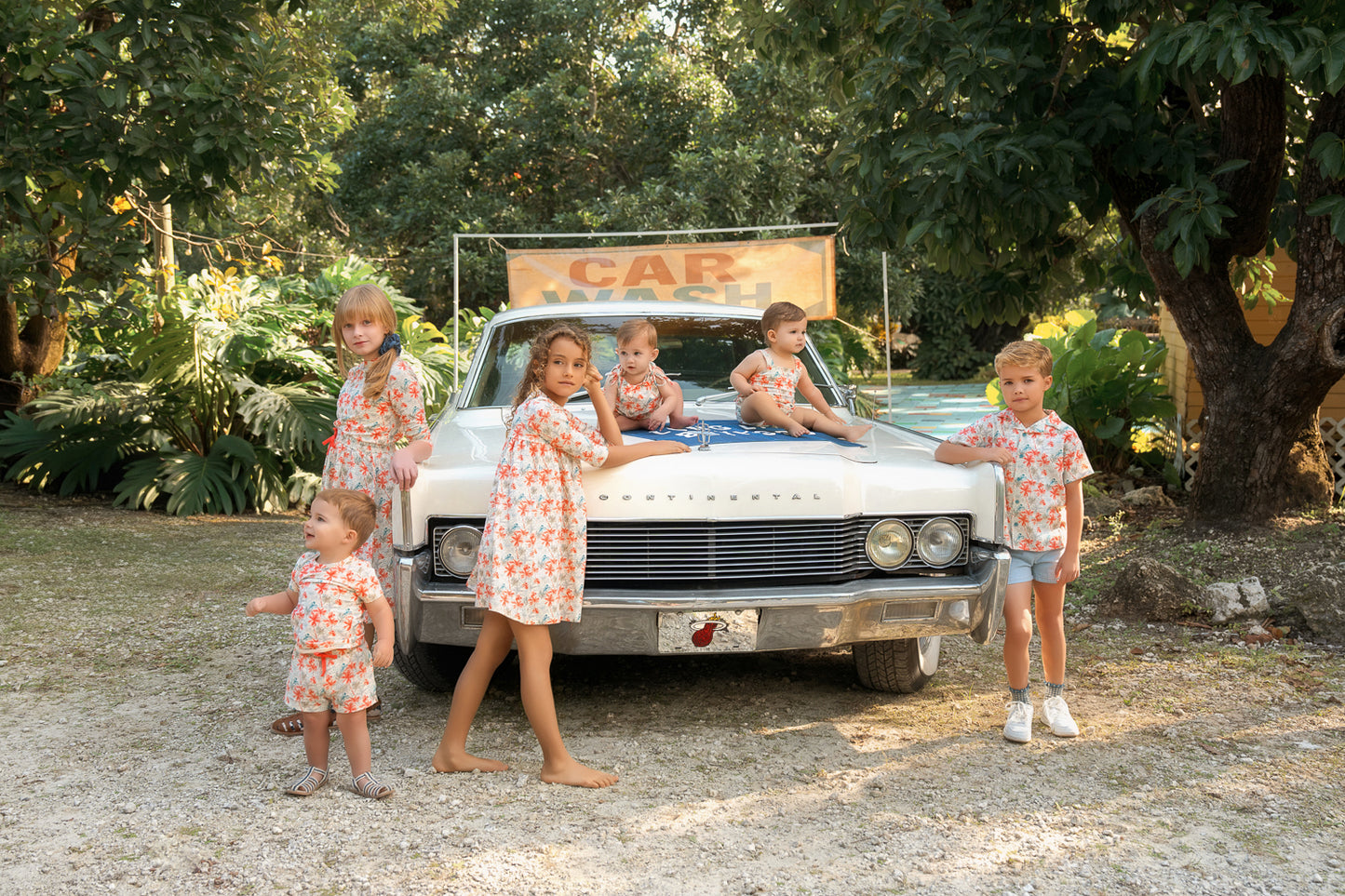 Tropical Print  Boys Romper