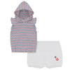 Striped Umbrella Toddler 2 Piece-Girls