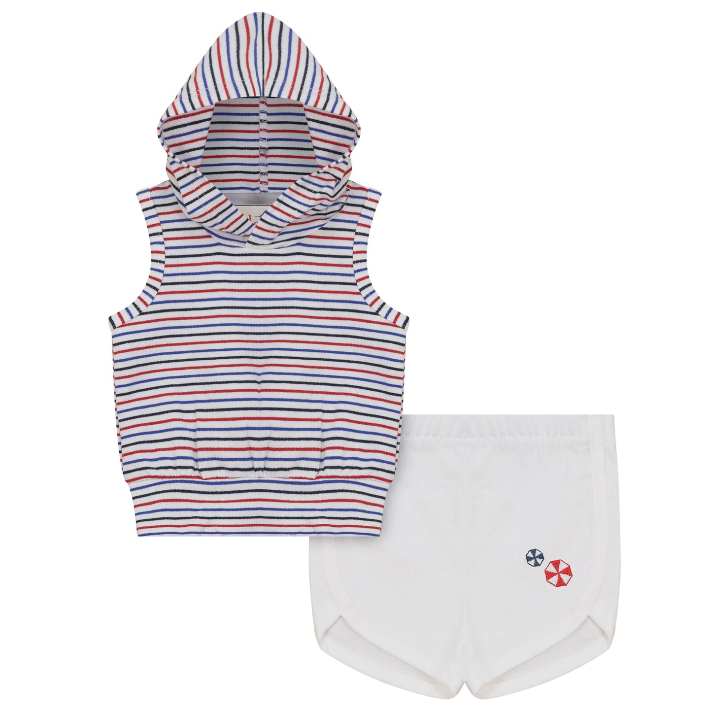 Striped Umbrella Toddler 2 Piece-Boys