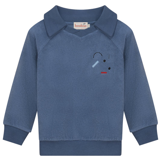 Terry Shapes Boys Top-Long Sleeves-Blue