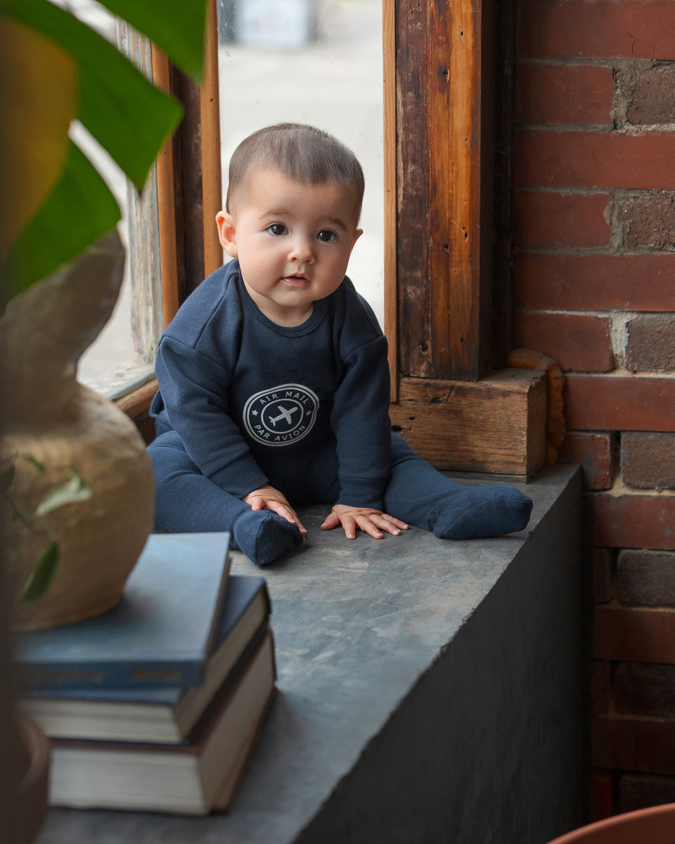 Avion Footie-Navy