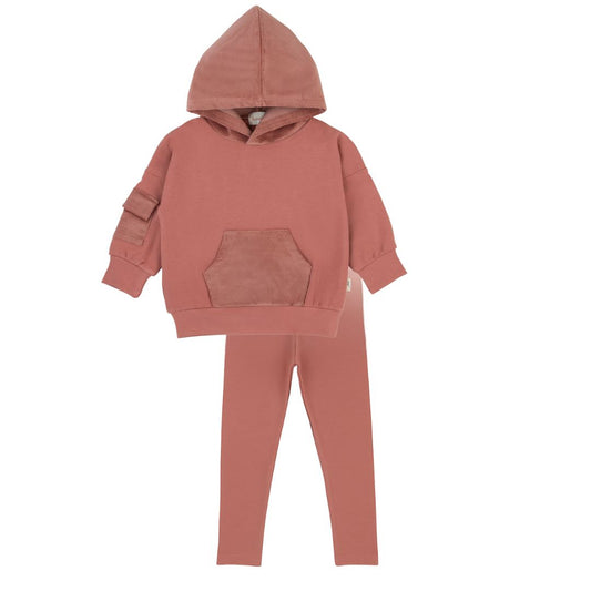 Corduroy Cotton 2 Piece-Peach