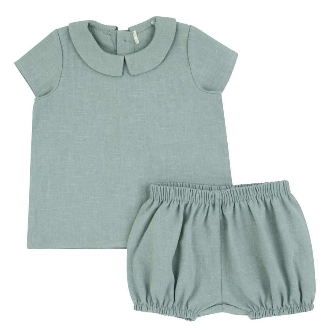 Textured Boy Mint Green 2 Pcs Set