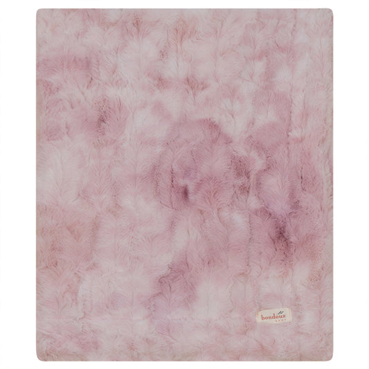 Fuzzy Blanket-Tie Dye Pink